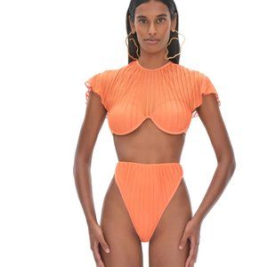 NWT Andrea Iyamah GARA PEACH HIGH RISE BIKINI